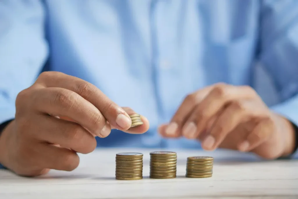 Wykres inwestycyjny pokazujący wzrost kapitału od 10 tys. do 1 mln zł